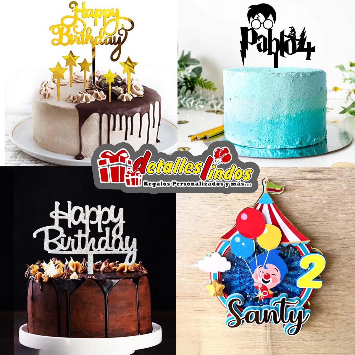 Toppers para pasteles